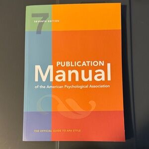 Publication Manual of the American Psychological Association - Colorful Cover
